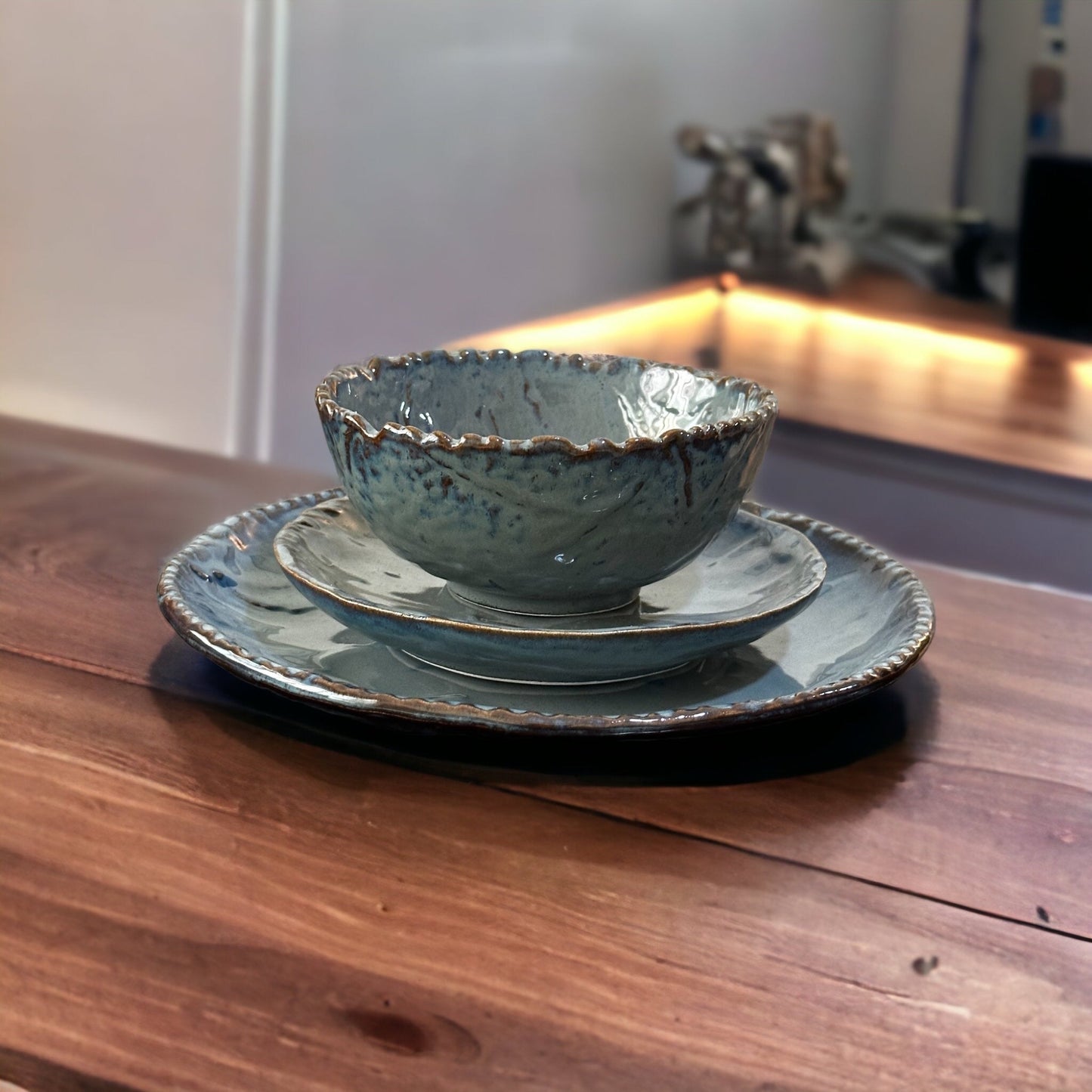 Alana stoneware dinner plates - set of two