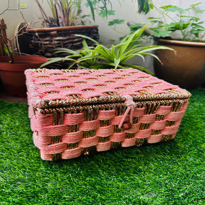 Twilight Tones Storage Colour Cotton Rope Organizer Box - single