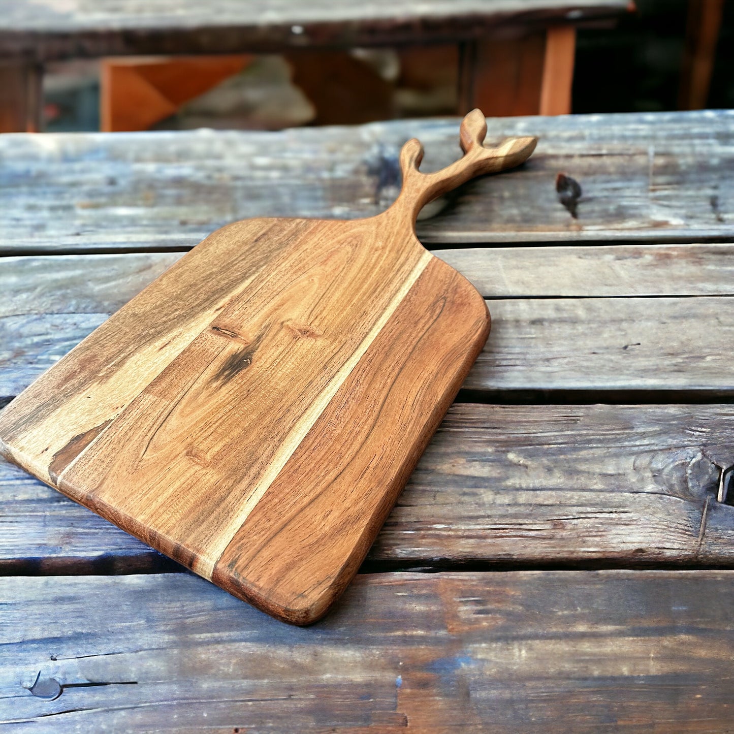 Rustic Reindeer Serving Board - single