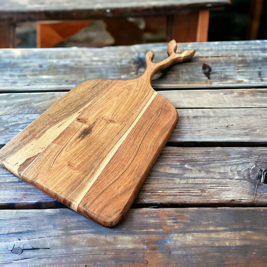 Rustic Reindeer Serving Board - single
