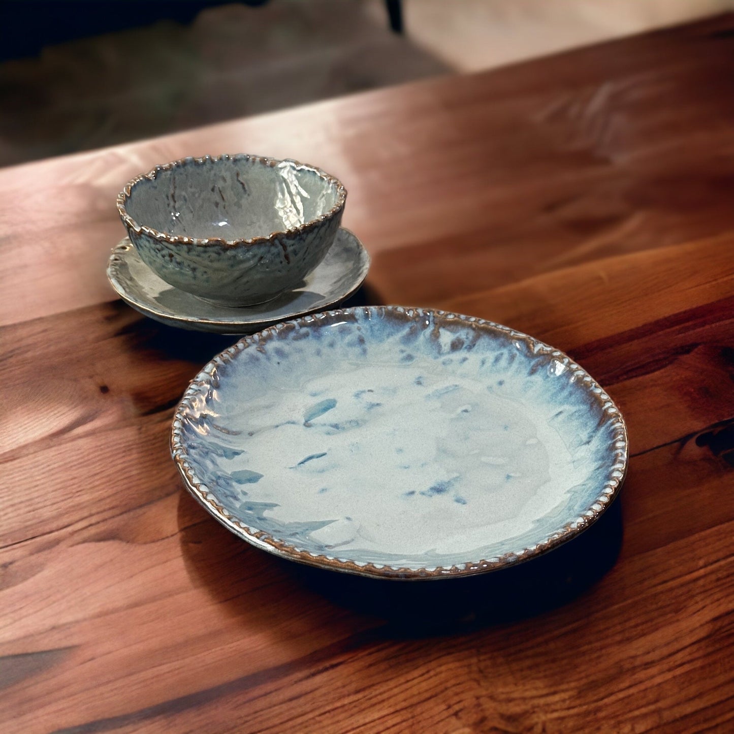 Alana stoneware large curry bowls - set of two