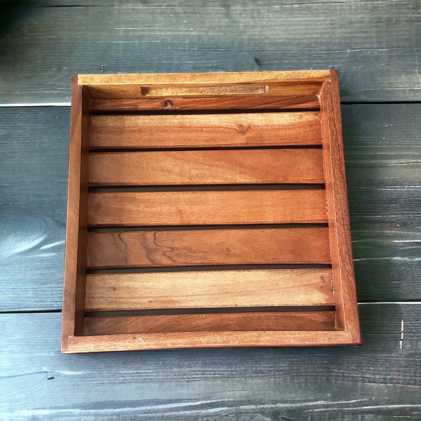 Acacia aura wooden tray - small size - single