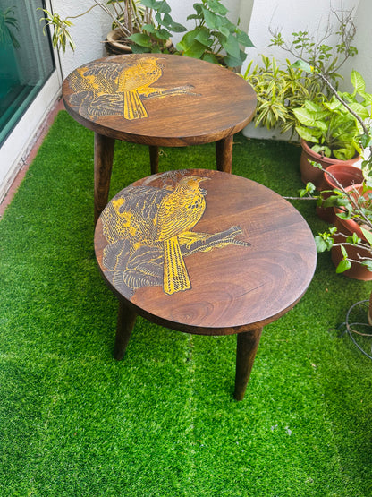 Aurora Eagle Mango Wood Table with Detachable Legs